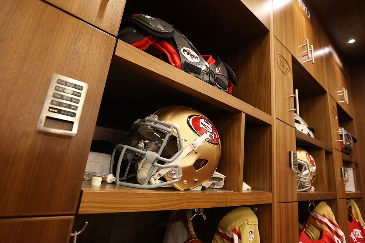 San Francisco 49er's Locker Room